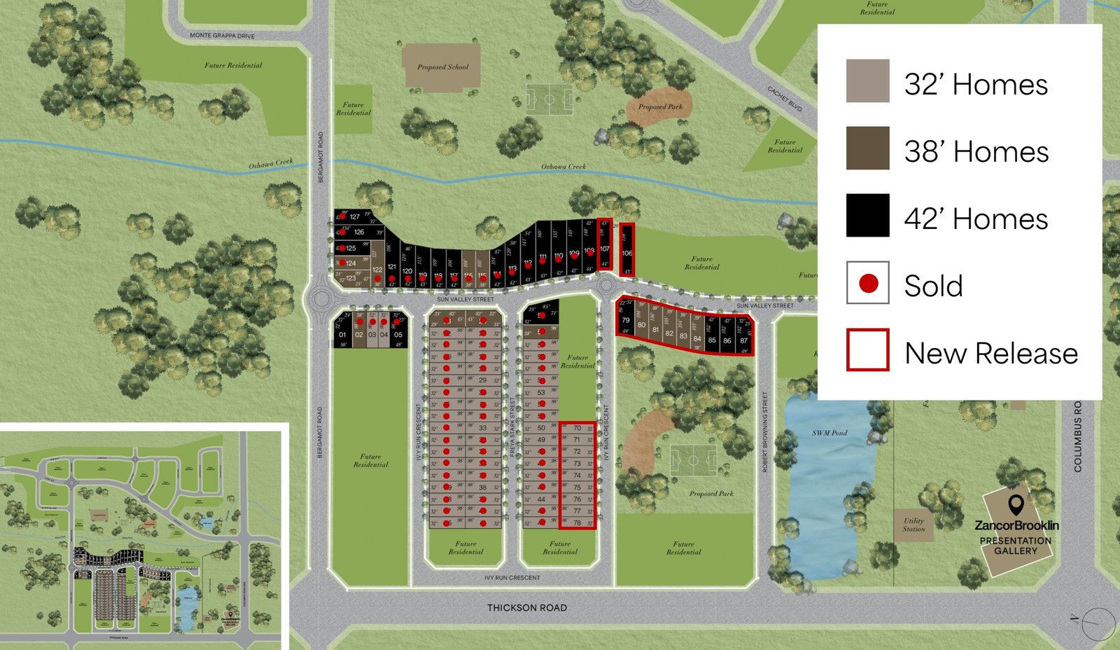 Zancor Brooklin Homes siteplan